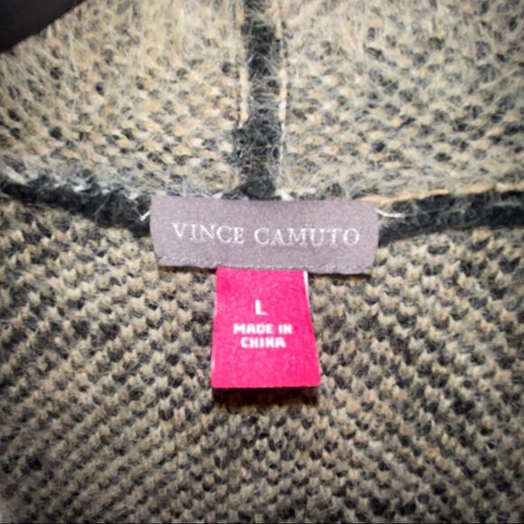 Vince Camuto Womens Cardigan Sweater Size Large leopard cheetah animal print - Picture 8 of 12